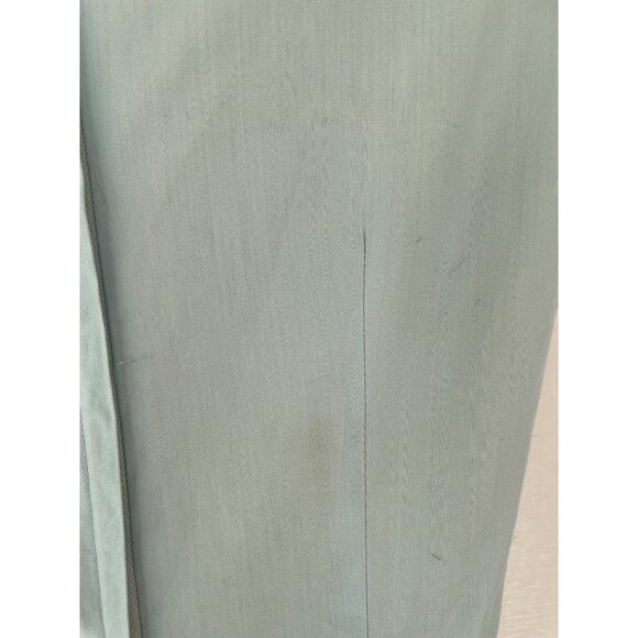 Vintage 1950s Betty Barclay Fit and Flare Dress Blue Embroidery Circles Sz Small - Picture 10 of 16